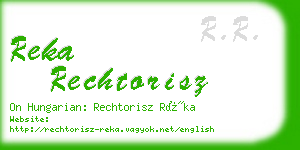 reka rechtorisz business card